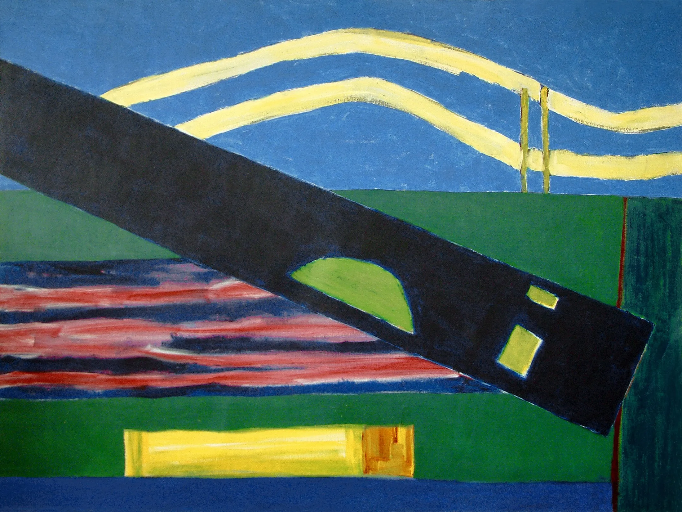 Umbral (2024), Acrílico sobre tela, 100 x 80 cm. Obra de muestra.