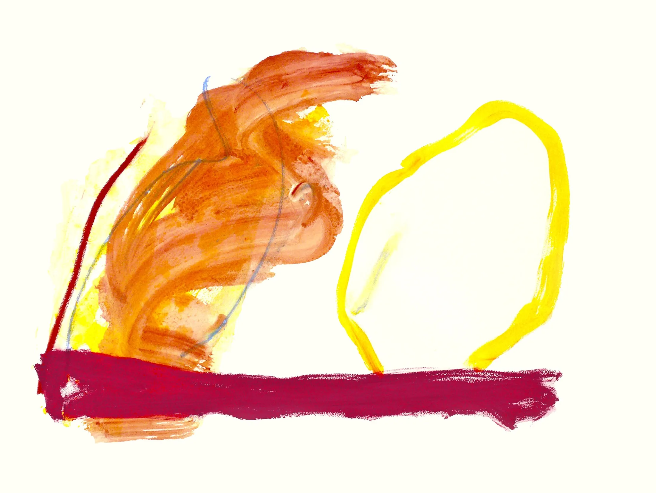 Estrato (2024), Acuarela sobre papel, 70 x 50 cm. Obra de muestra.